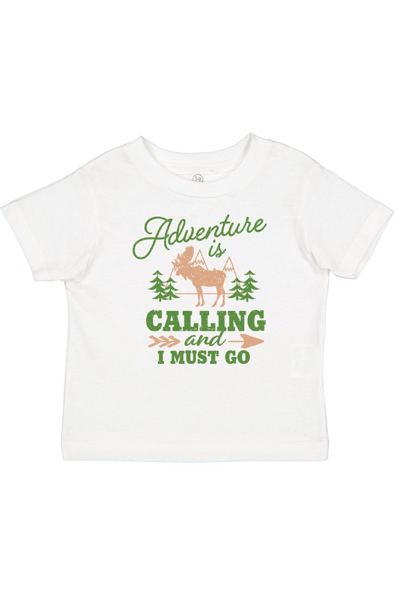 Vintage Adventure is Calling and I Must Go with Moose Boys or Girls Baby T-Shirt
