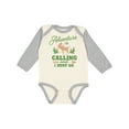 thumbnail image 1 of Inktastic Vintage Adventure is Calling and I Must Go with Moose Boys or Girls Long Sleeve Baby Bodysuit, 1 of 5