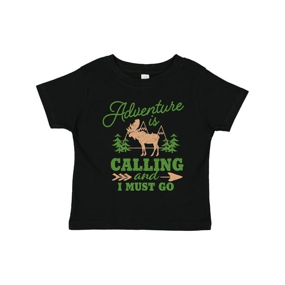 Inktastic Vintage Adventure is Calling and I Must Go with Moose Boys or Girls Toddler T-Shirt