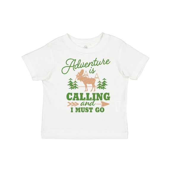 Inktastic Vintage Adventure is Calling and I Must Go with Moose Boys or Girls Toddler T-Shirt