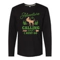 thumbnail image 1 of Inktastic Vintage Adventure is Calling and I Must Go with Moose Long Sleeve T-Shirt, 1 of 5