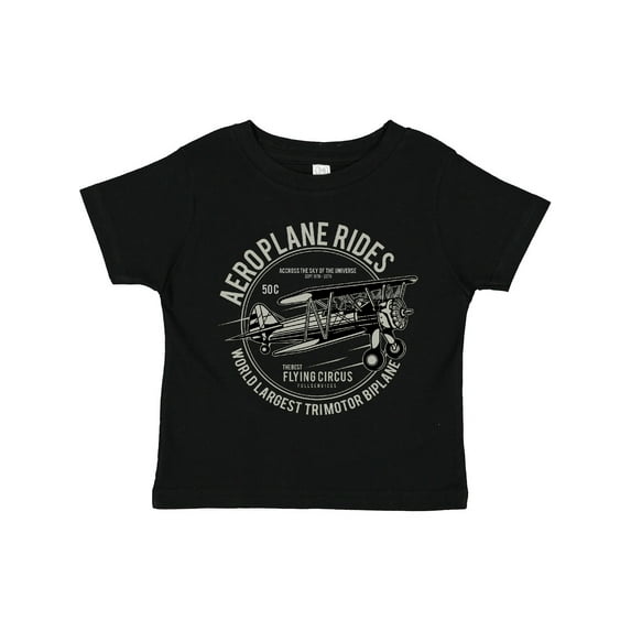 Inktastic Vintage Aeroplane Rides Boys or Girls Toddler T-Shirt