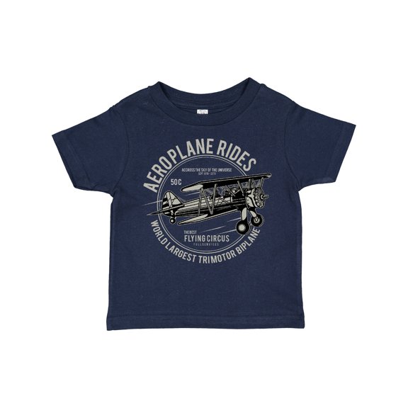 Inktastic Vintage Aeroplane Rides Boys or Girls Toddler T-Shirt