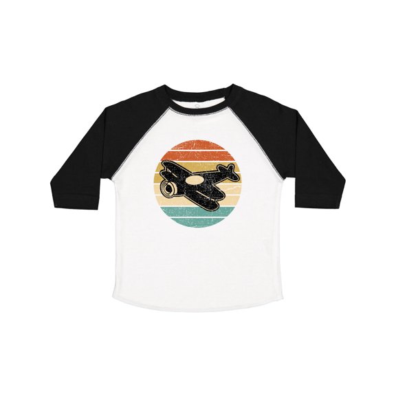 Inktastic Vintage Airplane Retro Sunset Boys or Girls Toddler T-Shirt