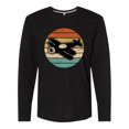 thumbnail image 1 of Inktastic Vintage Airplane Retro Sunset Long Sleeve T-Shirt, 1 of 5