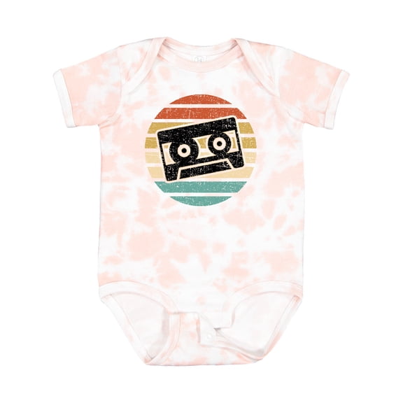 Inktastic Vintage Cassette Tape Silhouette Boys or Girls Baby Bodysuit
