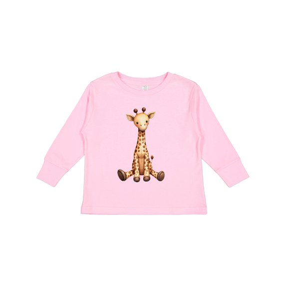 Inktastic Baby Giraffe Boys or Girls Long Sleeve Toddler T-Shirt