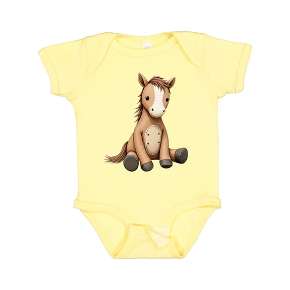 Inktastic Cute Horse Boys or Girls Baby Bodysuit