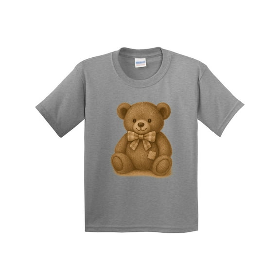 Inktastic Vintage Teddy Bear with Patch Youth T-Shirt