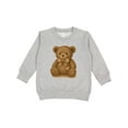 thumbnail image 1 of Inktastic Vintage Teddy Bear with Patch Toddler Sweatshirt, 1 of 4