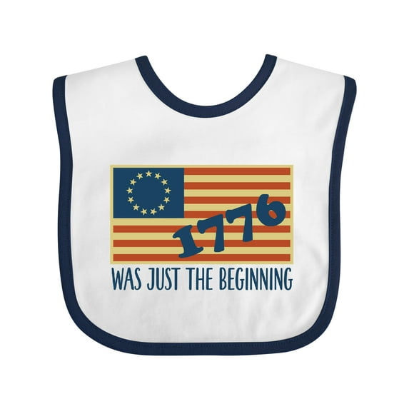 Inktastic Vintage US Flag Boys or Girls Baby Bib