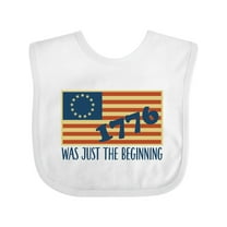 Inktastic Vintage US Flag Boys or Girls Baby Bib