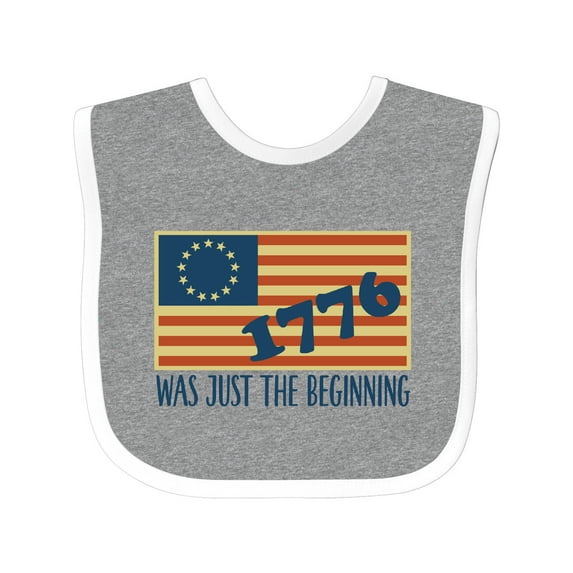 Inktastic Vintage US Flag Boys or Girls Baby Bib