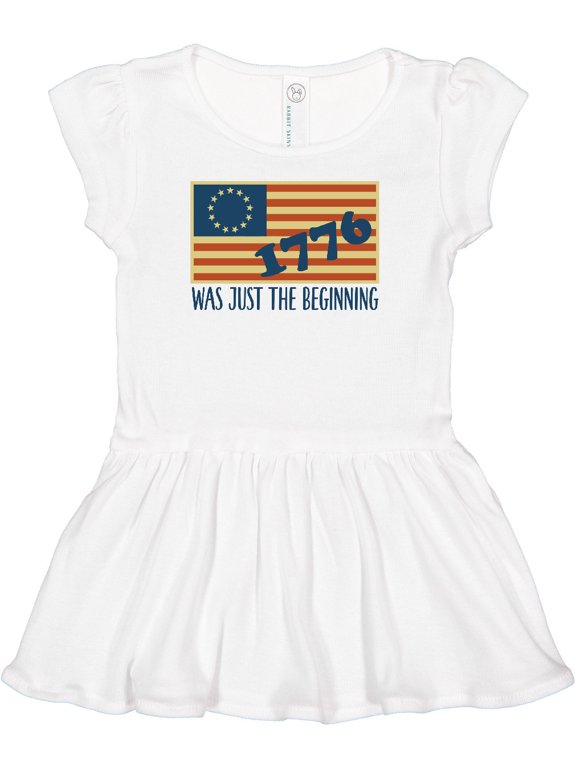 Vintage US Flag Girls Baby Dress