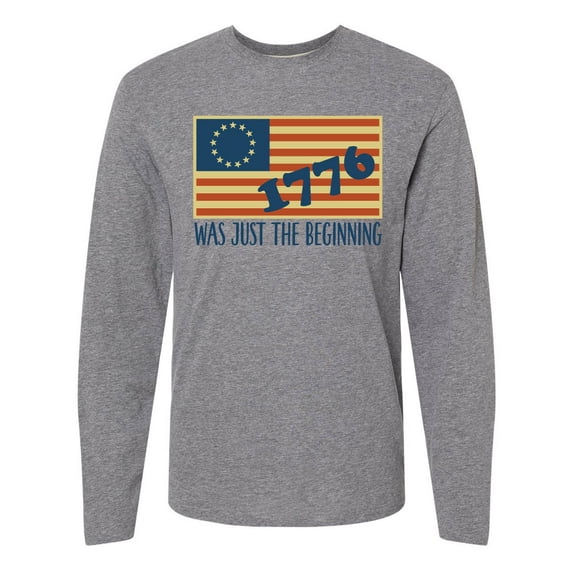 Inktastic Vintage US Flag Long Sleeve T-Shirt