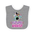 thumbnail image 1 of Inktastic Viola Future Violist Music Girls Baby Bib, 1 of 4