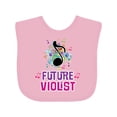 thumbnail image 1 of Inktastic Viola Future Violist Music Girls Baby Bib, 1 of 4