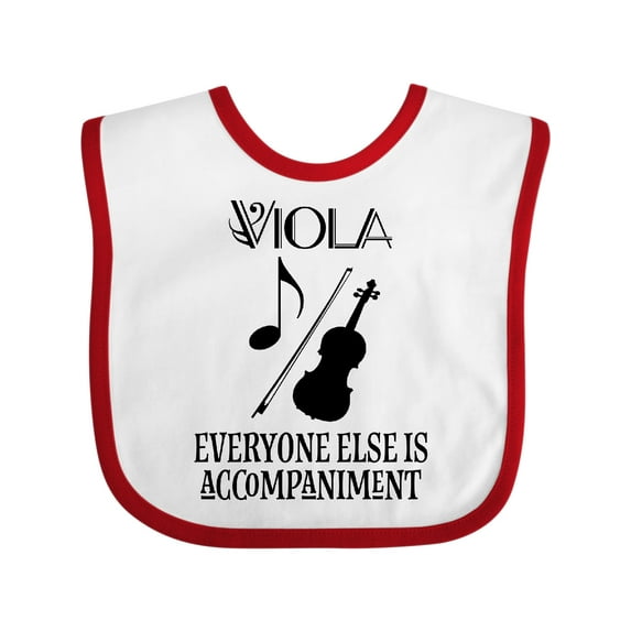 Inktastic Viola Music Gift Funny Violist Joke Boys or Girls Baby Bib