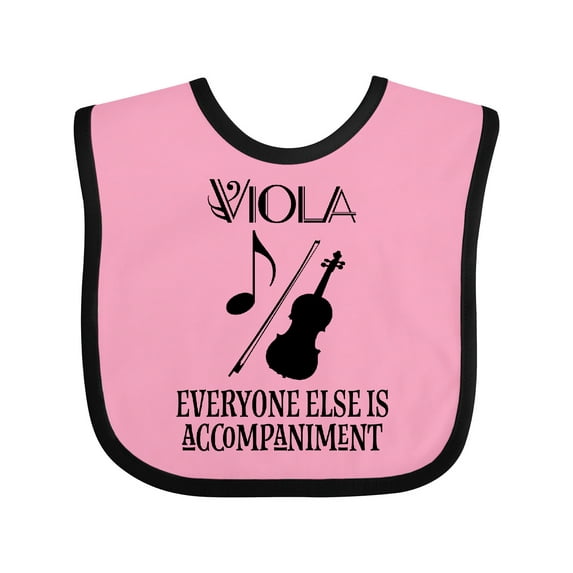 Inktastic Viola Music Gift Funny Violist Joke Boys or Girls Baby Bib