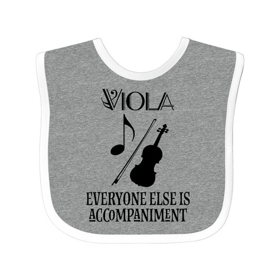 Inktastic Viola Music Gift Funny Violist Joke Boys or Girls Baby Bib