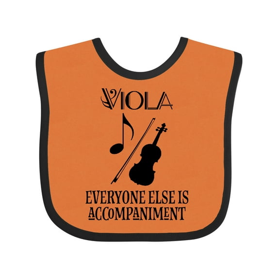 Inktastic Viola Music Gift Funny Violist Joke Boys or Girls Baby Bib