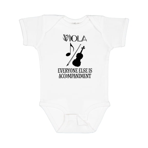 Inktastic Viola Music Gift Funny Violist Joke Boys or Girls Baby Bodysuit