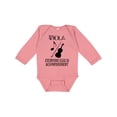 thumbnail image 1 of Inktastic Viola Music Gift Funny Violist Joke Boys or Girls Long Sleeve Baby Bodysuit, 1 of 5