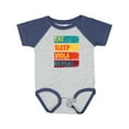 thumbnail image 1 of Inktastic Viola Player Funny Eat Sleep Viola Repeat Boys or Girls Baby Bodysuit, 1 of 5