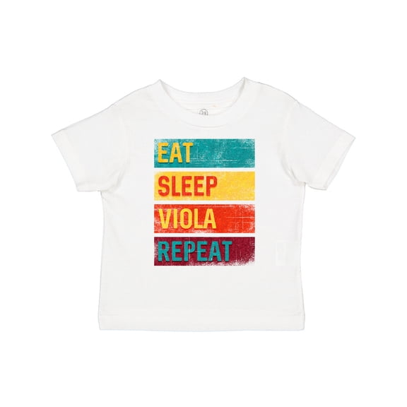 Inktastic Viola Player Funny Eat Sleep Viola Repeat Boys or Girls Toddler T-Shirt