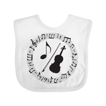 Inktastic Violin Gift for Student Violinist Boys or Girls Baby Bib