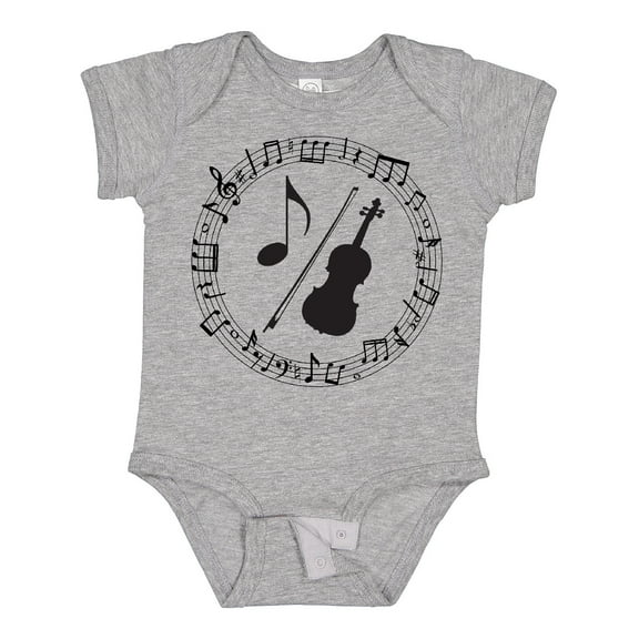 Inktastic Violin Gift for Student Violinist Boys or Girls Baby Bodysuit