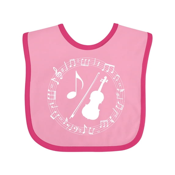Inktastic Violin Gift for Violinist Boys or Girls Baby Bib