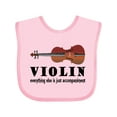 thumbnail image 1 of Inktastic Violin Humor Music Boys or Girls Baby Bib, 1 of 4