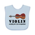 thumbnail image 1 of Inktastic Violin Humor Music Boys or Girls Baby Bib, 1 of 4