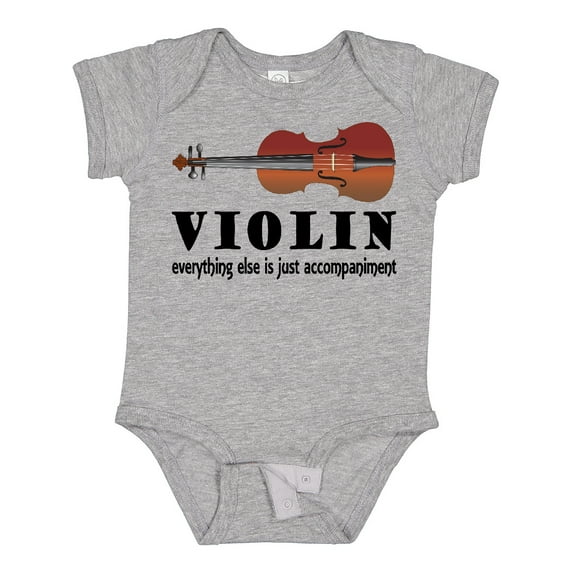 Inktastic Violin Humor Music Boys or Girls Baby Bodysuit