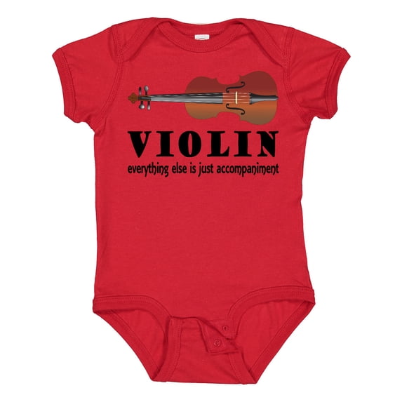 Inktastic Violin Humor Music Boys or Girls Baby Bodysuit