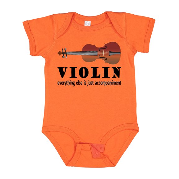 Inktastic Violin Humor Music Boys or Girls Baby Bodysuit