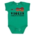 thumbnail image 1 of Inktastic Violin Humor Music Boys or Girls Baby Bodysuit, 1 of 5
