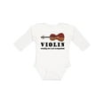thumbnail image 1 of Inktastic Violin Humor Music Boys or Girls Long Sleeve Baby Bodysuit, 1 of 5