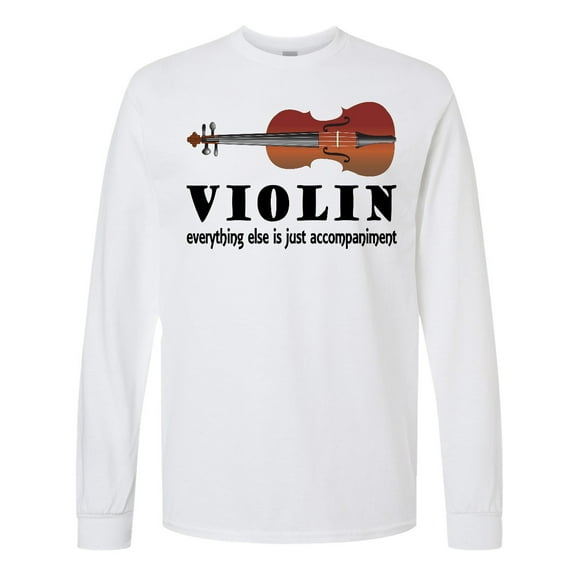 Inktastic Violin Humor Music Long Sleeve T-Shirt