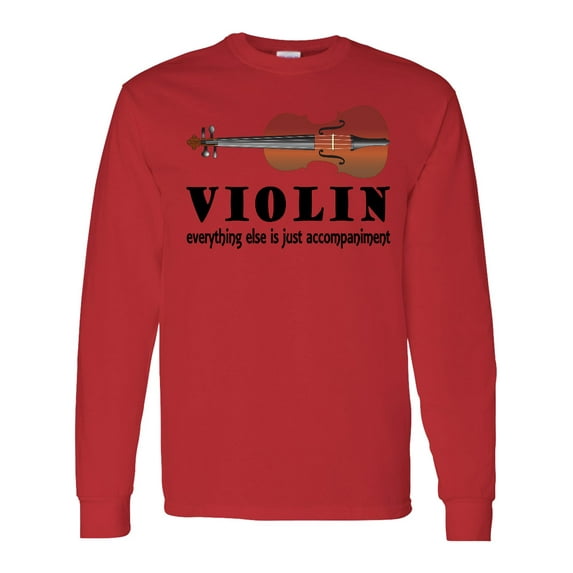 Inktastic Violin Humor Music Long Sleeve T-Shirt