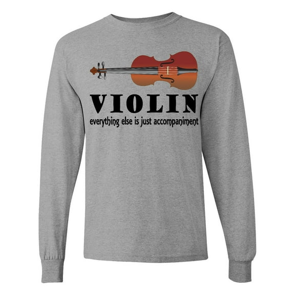 Inktastic Violin Humor Music Long Sleeve T-Shirt