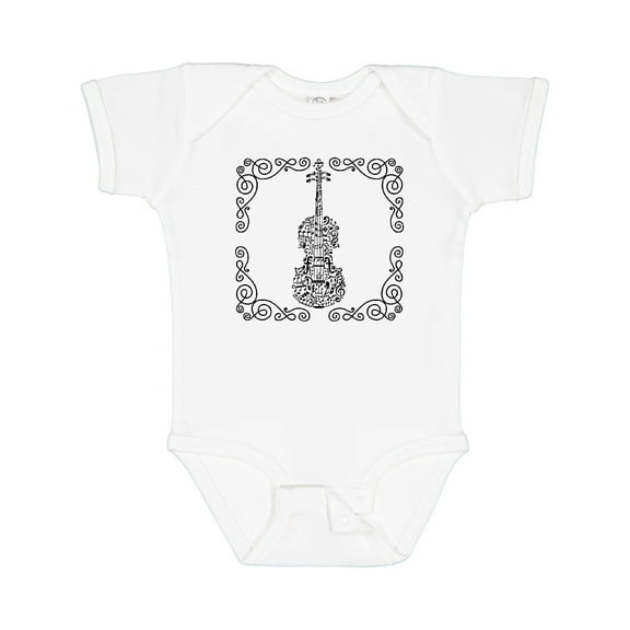 Inktastic Violin Music Instrument Musician Girls Baby Bodysuit