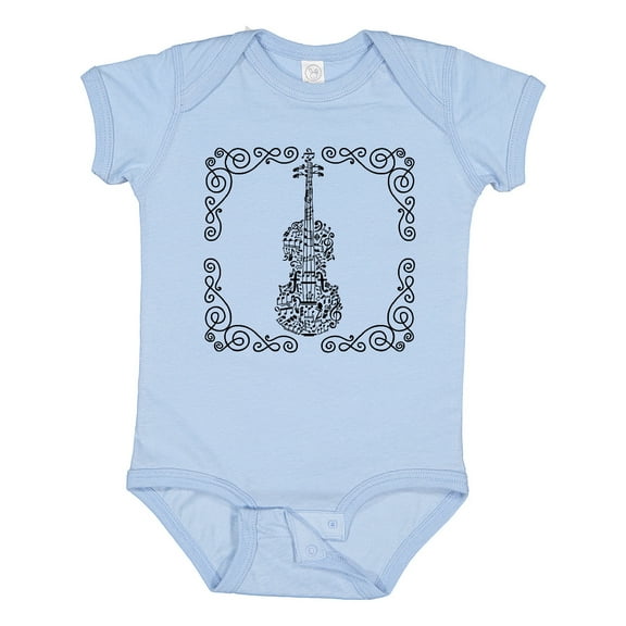 Inktastic Violin Music Instrument Musician Girls Baby Bodysuit
