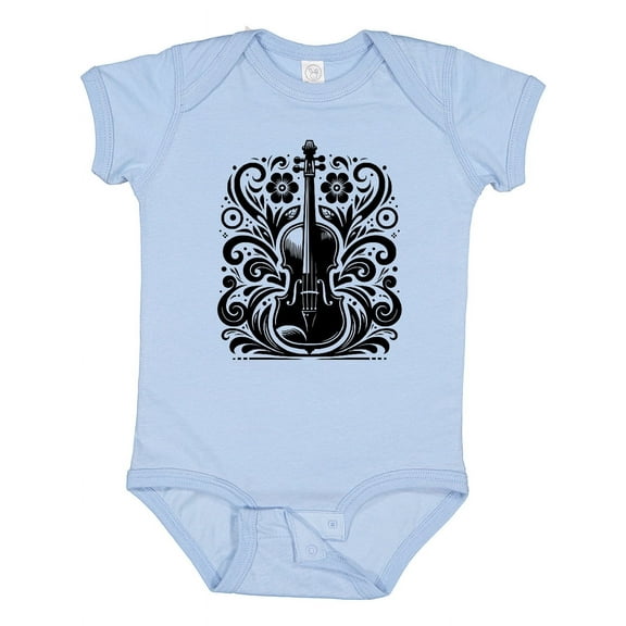Inktastic Violin Music Instrument Violinist Girls Baby Bodysuit