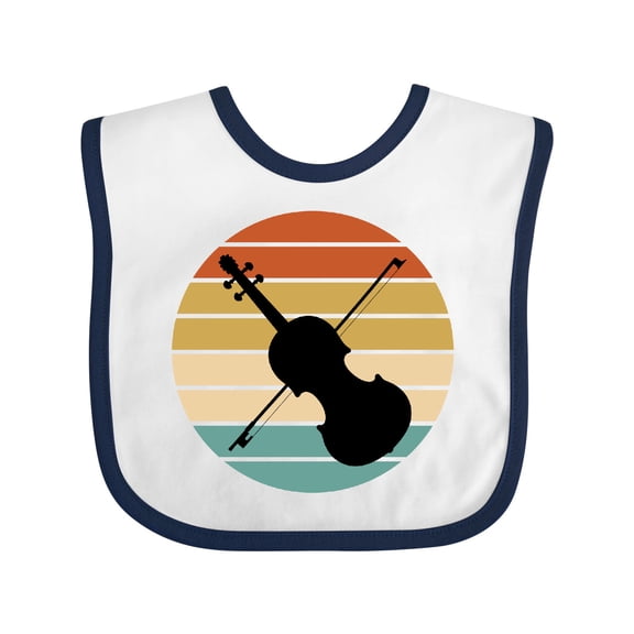 Inktastic Violin Music Retro Sunset Boys or Girls Baby Bib
