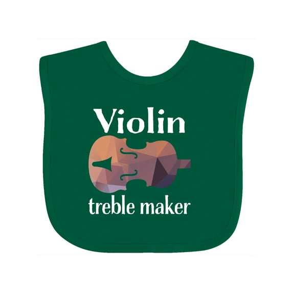 Inktastic Violin Treble Maker Funny Violinist Music Boys or Girls Baby Bib