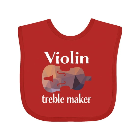 Inktastic Violin Treble Maker Funny Violinist Music Boys or Girls Baby Bib