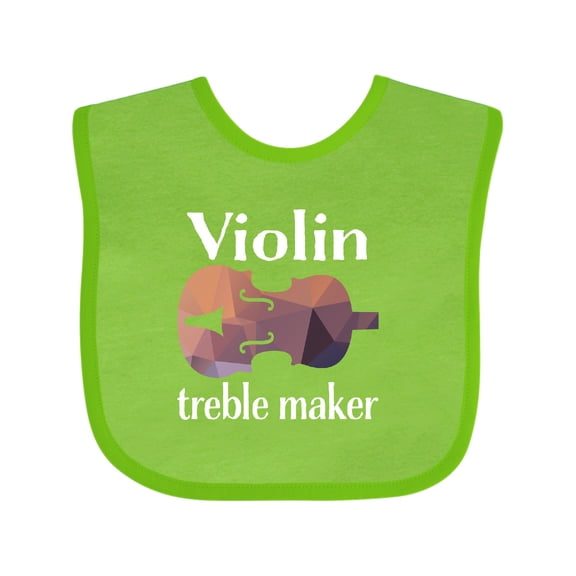 Inktastic Violin Treble Maker Funny Violinist Music Boys or Girls Baby Bib