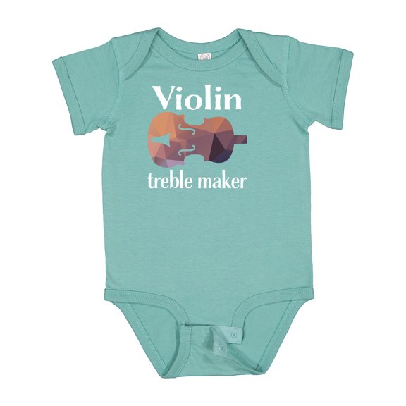 Inktastic Violin Treble Maker Funny Violinist Music Boys or Girls Baby Bodysuit